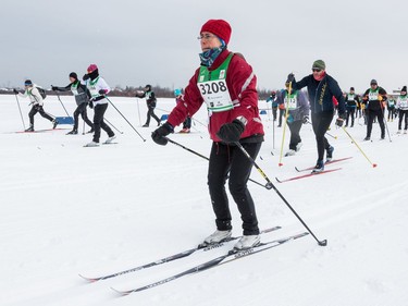 Lyse Langevin  competing in the 27 km Classic event at the Gatineau Loppet. February 15, 2020. Errol McGihon/Postmedia