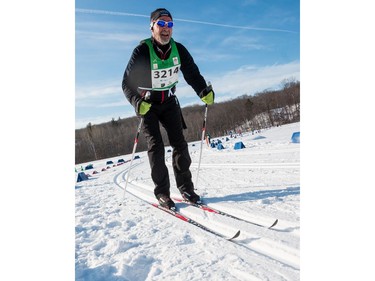 Francois Paulin competing in the 27 km Classic event at the Gatineau Loppet. February 15, 2020. Errol McGihon/Postmedia