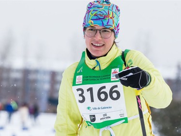 Lea Rousseau competing in the 27 km Classic event at the Gatineau Loppet. February 15, 2020. Errol McGihon/Postmedia