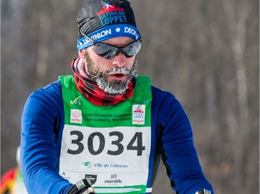 Art Michalek competing in the 27 km Classic event at the Gatineau Loppet. February 15, 2020. Errol McGihon/Postmedia