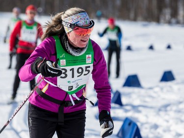 Cindy Courtemanche competing in the 27 km Classic event at the Gatineau Loppet. February 15, 2020. Errol McGihon/Postmedia