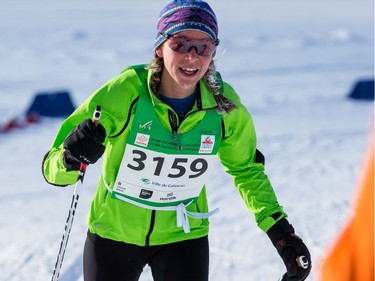 Krystal Plaxton competing in the 27 km Classic event at the Gatineau Loppet. February 15, 2020. Errol McGihon/Postmedia