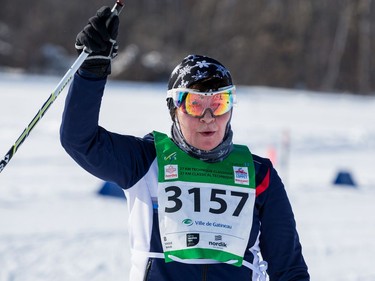 Inita Ozolina from Latvia competing in the 27 km Classic event at the Gatineau Loppet. February 15, 2020. Errol McGihon/Postmedia