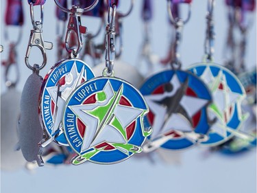 Medals await those competing in the 27 km Classic event at the Gatineau Loppet. February 15, 2020. Errol McGihon/Postmedia