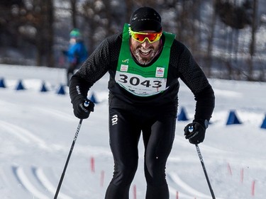 Philippe Quessy of Drummondville, Quebec was the fastest man in the 27 km Classic event at the Gatineau Loppet. February 15, 2020. Errol McGihon/Postmedia