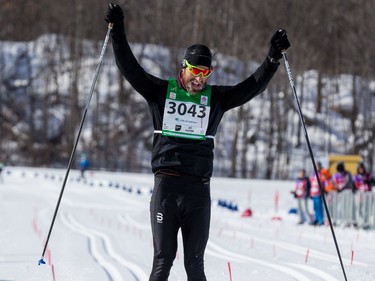 Philippe Quessy of Drummondville, Quebec was the fastest man in the 27 km Classic event at the Gatineau Loppet. February 15, 2020. Errol McGihon/Postmedia