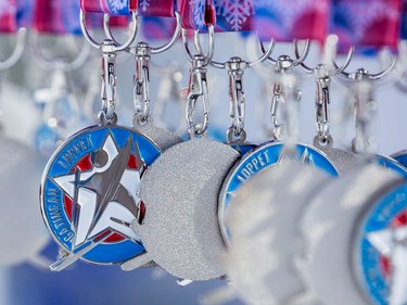 Medals await those competing in the 27 km Classic event at the Gatineau Loppet. February 15, 2020. Errol McGihon/Postmedia