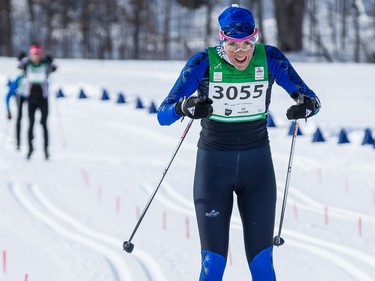 Jillian Flower from Collingwood, Ontario was the fastest woman in the 27 km Classic event at the Gatineau Loppet. February 15, 2020.