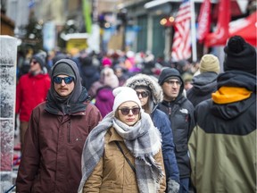 People came out to Sparks Street, Saturday, February 15, 2020 during the last in-person Winterlude.