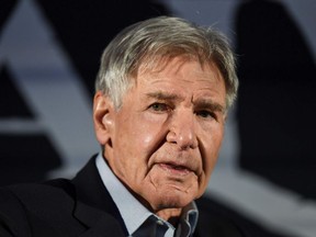 US actor Harrison Ford speaks at a press conference for the premiere of his new movie "Call of the Wild," on February 5, 2020, in Mexico City.