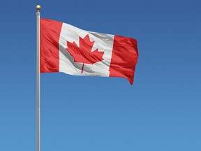 A Canadian flag