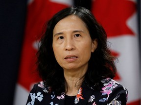 Canada's Chief Public Health Officer Dr. Theresa Tam provides a novel coronavirus update during a news conference in Ottawa, Ontario, Canada February 3, 2020.