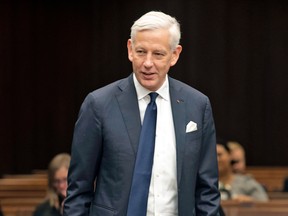 Canada's Ambassador to China Dominic Barton waits to appear before the House of Commons committee on Canada-China relations in Ottawa, Feb. 5, 2020.