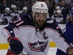 Columbus Blue Jackets forward Nick Foligno. (JOHN E. SOKOLOWSKI/USA TODAY Sports)