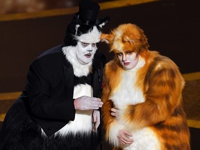 (L-R) James Corden and Rebel Wilson speak onstage during the 92nd Annual Academy Awards at Dolby Theatre on Feb. 9, 2020 in Hollywood, Calif.