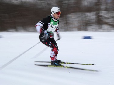 Pat Pearce during the 27 km Freestyle race at the Gatineau Loppet in Gatineau on Sunday.