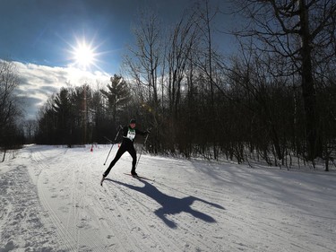 Larry Hasson during the 27 km Freestyle race at the Gatineau Loppet in Gatineau on Sunday.