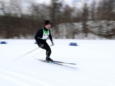 Philippe Lupien during the 27 km Freestyle race at the Gatineau Loppet in Gatineau on Sunday.