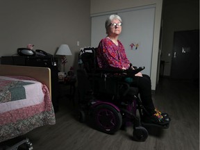 Lynn Kennedy  in her apartment in Ottawa Wednesday Feb 5, 2020. Lynn was turned down for an assisted death in January. She's been living with a chronic nerve condition for 10 years.