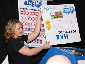 The Renfrew Victoria Hospital Foundation's Catch the Ace lottery has raised $1.93 million for the hospital in 44 weeks. The total was revealed by Melanie Clemmer of the foundation during the Week 44 draw in Renfrew Feb. 13.