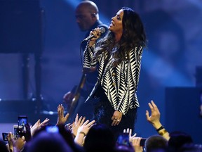 Alanis Morissette performs during the 2015 Juno Awards.
