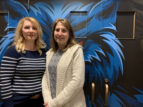 Parents Ronda Lundy, left, and Tracy Murray are co-chairs of the school council at Madawaska Valley District High School in Barry's Bay.