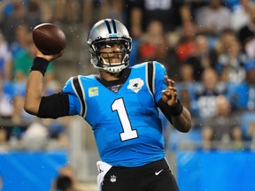 Quarterback Cam Newton won’t be playing for the Panthers next season with the team expected to sign free agent Teddy Bridgewater.  Getty Images