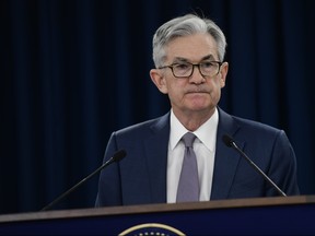 U.S. Federal Reserve Chair Jerome H. Powell announces a half percentage point interest rate cut during a speech on March 3, 2020 in Washington, D.C.