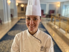 Pastry chef Anne-Marie Milk (pictured here) wows diners with show-stopping desserts at Ottawa’s landmark Fairmont Château Laurier.