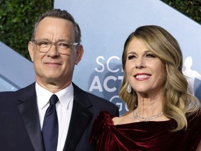 Tom Hanks and Rita Wilson arrive at the 26th Screen Actors Guild Awards.