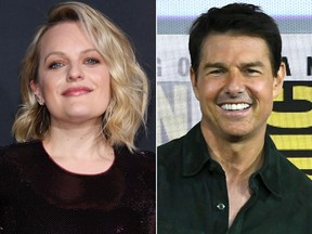 Elizabeth Moss and Tom Cruise. (Getty Images file photos)
