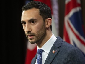 Ontario Education Minister Stephen Lecce at Queen's Park in Toronto on December 6, 2019. Stan Behal/Toronto Sun