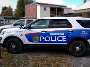 A Cornwall police vehicle