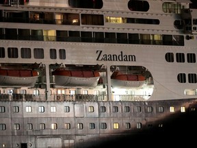 The cruise ship MS Zaandam, where passengers have died on board, navigates through the pacific side of the Panama Canal, in Panama City, Panama, as the coronavirus disease (COVID-19) outbreak continues, March 29, 2020. REUTERS/Erick Marciscan/File Photo