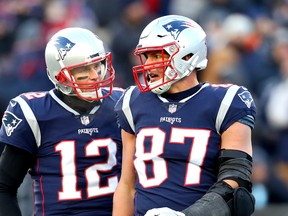 Rob Gronkowski (right) and Tom Brady have been reunited in Tampa.
