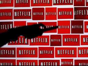 The Netflix logo is shown in this illustration photograph in Encinitas, Calif., Oct. 14, 2014.