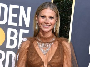 Actress Gwyneth Paltrow arrives for the 77th annual Golden Globe Awards on January 5, 2020, at The Beverly Hilton hotel in Beverly Hills, California.