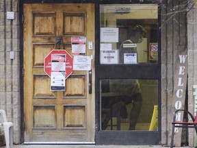 The entrance to the Almonte Country Haven long-term care home is shown in Almonte, Ont. on Thursday, April 9, 2020.