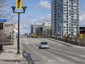 The near-empty streets of Ottawa on April 15, 2020.