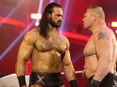 Brock Lesnar Sex Video - BEAST SLAIN: Lesnar loses title to McIntyre in WrestleMania's Night 2  finale | Ottawa Sun