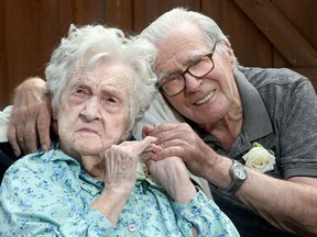 Emily and Mervyn Tripp, ages 97 and 101, respectively, celebrated their 73rd wedding anniversary on Sunday at Almonte Country Haven.