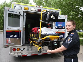 Emily Fullarton, supervisor and PIO with Ottawa Paramedic Service talks about what it's like to be a paramedic during COVID-19, May 29, 2020. Photo by Jean Levac/Postmedia