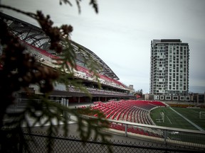 TD Place Stadium sits empty.