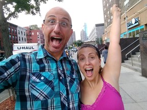 David Hersh and Emmanuelle Zeesman are former Ottawa residents who will be doing a summer theatre "camp" for Ottawa kids from their home in New York City, via Zoom.