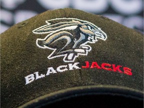 The Ottawa BlackJacks logo