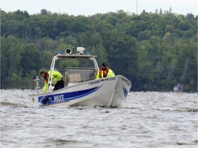 Ottawa police marine units.