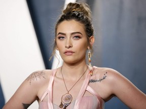 Paris Jackson attends the Vanity Fair Oscar party in Beverly Hills during the 92nd Academy Awards, in Los Angeles, Feb. 9, 2020.