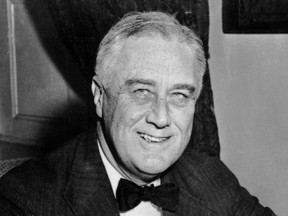 An undated portrait of  Franklin D. Roosevelt.