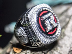 File photo/ Henry Burris' 2016 Grey Cup ring.