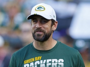 Green Bay Packers quarterback Aaron Rodgers.